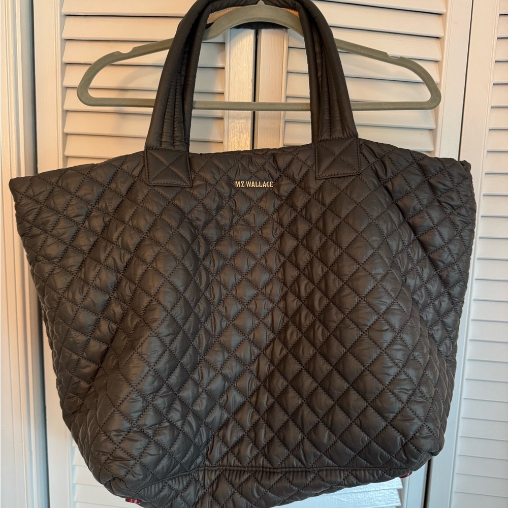 MZ Wallace Black Quilted Tote Luxurious Everyday Bag